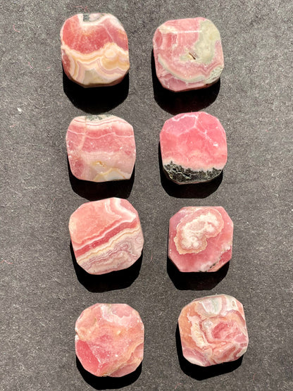 AA Natural Rhodochrosite Gemstone Bead Faceted 14x16mm Rectangle Shape, Gorgeous Natural Pink Color LOOSE Rhodochrosite Gemstone Beads, LOOSE Beads