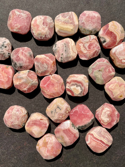 AA Natural Rhodochrosite Gemstone Bead Faceted 14x16mm Rectangle Shape, Gorgeous Natural Pink Color LOOSE Rhodochrosite Gemstone Beads, LOOSE Beads