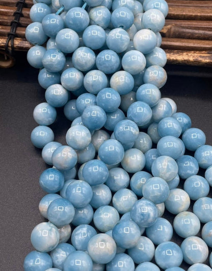 AAA Natural Larimar Quartz Gemstone Bead 4mm 6mm 8mm 10mm 12mm Round Bead, Beautiful Blue Color Larimar Gemstone Bead, High Quality Bead