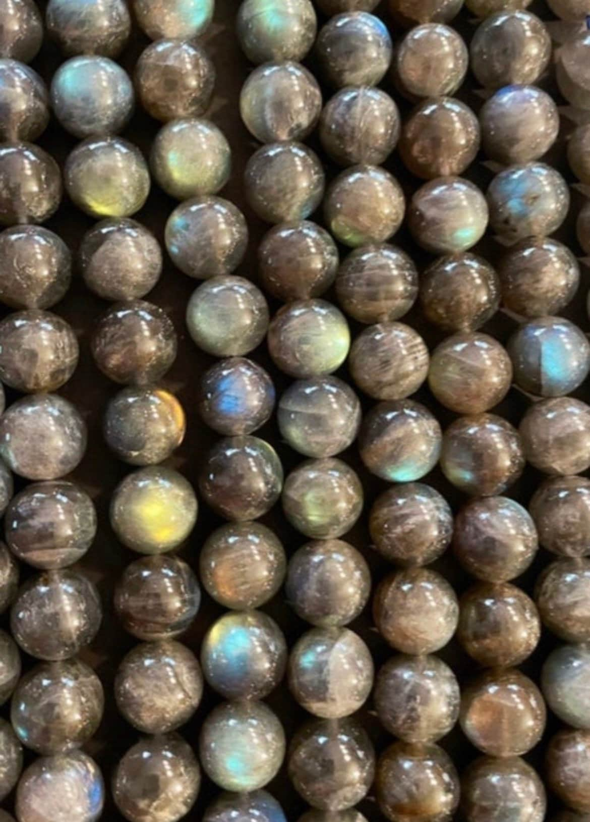 AAA Natural Labradorite Gemstone Bead 4mm 5mm 6mm 7mm 8mm 9mm 10mm 11mm 12mm Round Bead, Gorgeous Rainbow Flash Labradorite