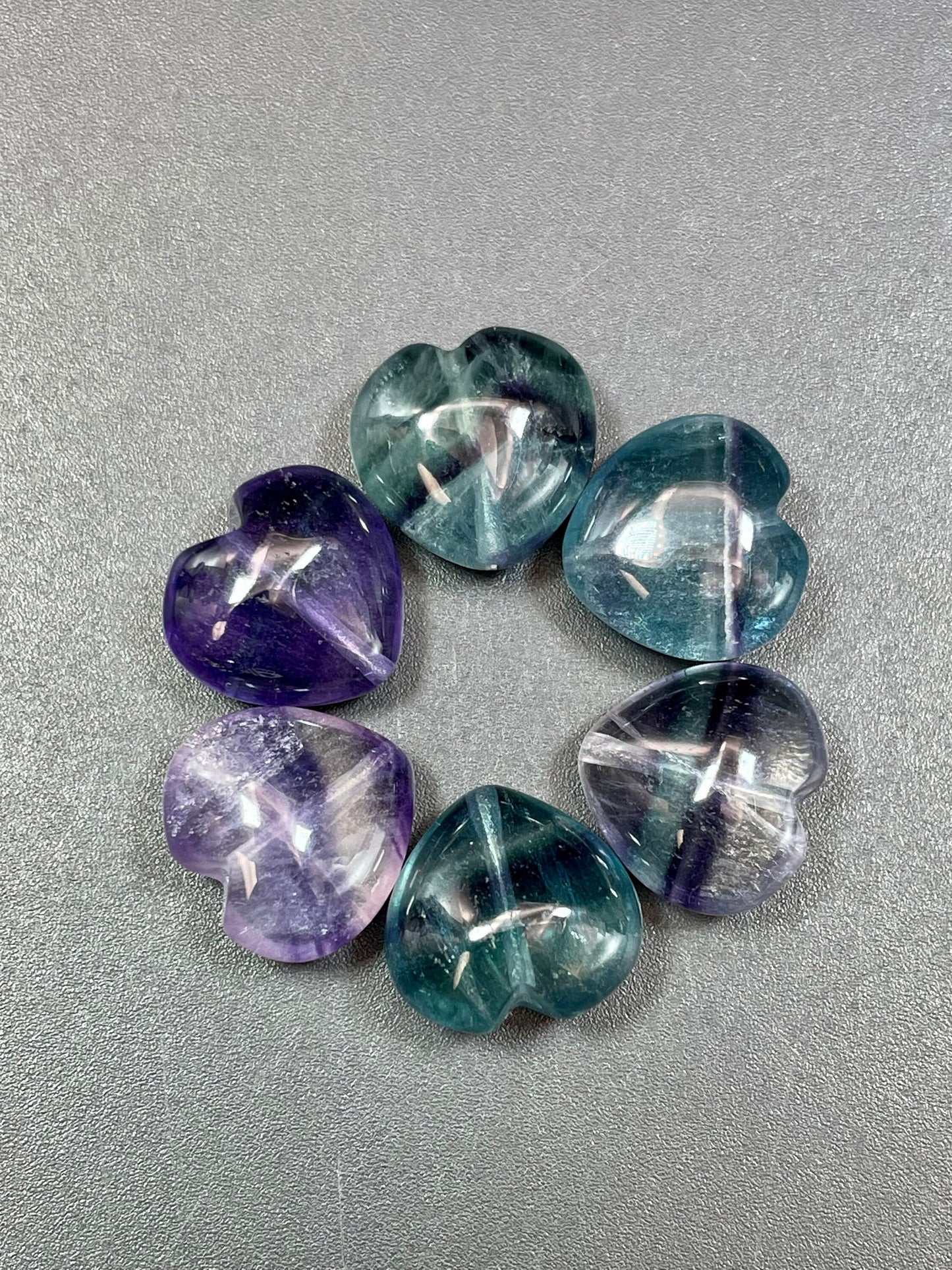 AAA Natural Fluorite Gemstone Bead 14mm Heart Shape, Gorgeous Natural Purple Green Color Fluorite Gemstone LOOSE BEAD