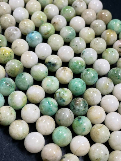 AAA Natural Mariposite Gemstone Bead 6mm 8mm 10mm Round Bead, Gorgeous Natural Light Green White Color Gemstone Beads