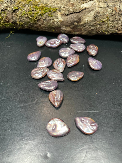 Beautiful Natural Freshwater Pearl Beads 13x23mm Teardrop Shape, Gorgeous Natural Purple Pink Color Freshwater Pearl LOOSE BEADS