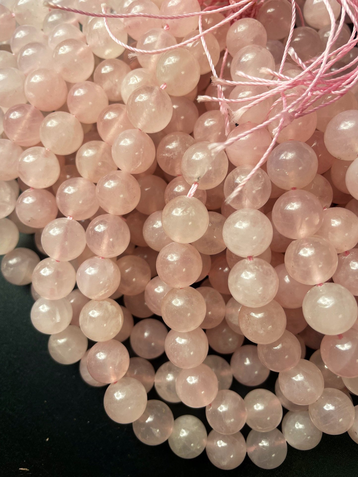 AAA Rose Quartz Gemstone Bead 6mm 8mm 10mm 12mm Round Beads, Gorgeous Natural Light Pink Rose Quartz, Excellent HIGH Quality Rose Quartz