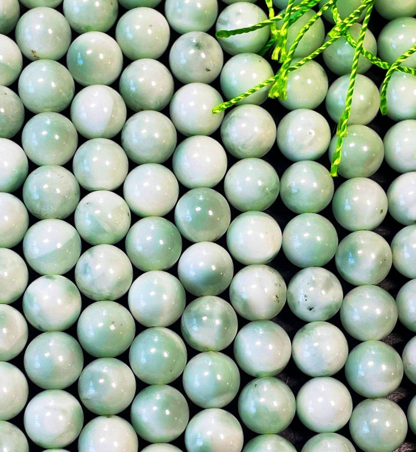 Natural Green Moonstone Angelite Gemstone Bead 4mm 6mm 8mm 10mm Round Beads, Gorgeous Light Green Color Moonstone Angelite Gemstone Beads