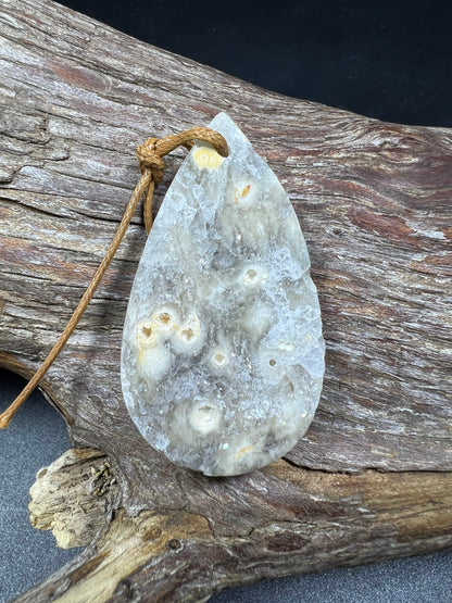 Natural Gemstone Ocean Jasper 36x59mm Teardrop Shape Pendant Beautiful Earthy Colors Loose Bead Loose Pendant Great Quality Jasper!!!