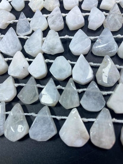 Natural Moonstone Gemstone Bead 10x14mm 14x18mm Teardrop Shape, Gorgeous Natural White Moonstone Gemstone Bead