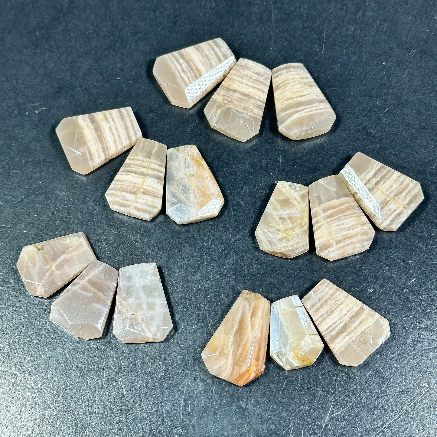 AAA NATURAL Sunstone Gemstone Bead Faceted 28x20mm Teardrop Shape Bead, Beautiful Light Brown Beige Color Sunstone Gemstone Bead LOOSE Beads